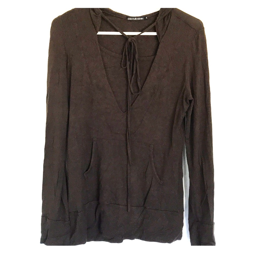 Brown Maternity / Nursing shirt